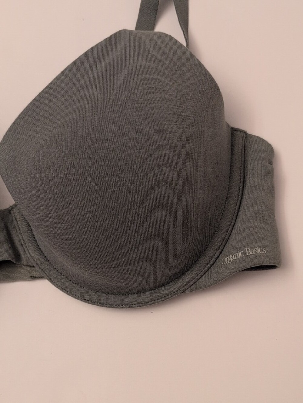 NWT Organic Basics Core Full Coverage Underwire Bra Seaweed Grey Green - 36C - Picture 3 of 10